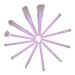 NOLITOY 1 Set Makeup Brush Set Women Makeup Supplies Eyeshadow Brush Face Makeup Brush Make up Brush Cosmetic Eye Shadow Brush Handle Set of Brushes Travel Makeup Tools Plastic Purple 12.20X2.20X1.20CM Purple