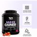 MASS GAINER | Weight Gainer | Strength Training | +1500 kcal per day | 5 Protein Sources + 2 Carbohydrate Sources + MCTs | 22 Servings of Strawberry Flavor Shaker Drink | 2.26 kg | TLN - Buy Online on GoSupps.com