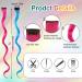 22 Inch Aomig Rainbow Colored Curly Hair Extensions - 22 PCS Clip-in Strands for Girls | Rose Red Party Accessories - Buy Online on GoSupps.com