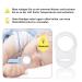 Voarge 12-Piece Silicone Pacifier Chain Set | Soft Transparent Baby Pacifier Holders & Clips for Secure Attachment - Buy Online on GoSupps.com