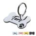 Personalised Dog Tags for Pets Engraved UK Dog Tag ID Tags for Dog Double-Sided Engraved Stainless Steel Dog Tag ID Name Tag for Cat Puppy Pet Collar Dog Name Tags(Silver Bone S) Silver Bone S