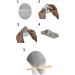 Ear Candling Treatment Towels with 20 Protective Discs - Gray (4-Pack) | Ear Candles Not Included - Buy Online on GoSupps.com