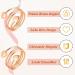 Cigmag 2PCs Lymphatic Drainage Magnetic Finger Rings for Women - 99% Pure Copper Adjustable & Gift Box (Rose Gold Heart) - Buy Online on GoSupps.com