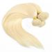 Elailite Real Hair Tresses - 30cm Brazilian Human Hair Bundles Extensions #613 Bleached Blonde 100g - Smooth Quality Hair Extensions - Buy Online on GoSupps.com
