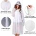 Cosowe Reusable Rain Ponchos for Adults - 2 Pack Emergency Raincoats with Hood and Drawstring - White - Buy Online on GoSupps.com