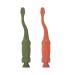 Dr. Brown's Dinosaur Toddler Toothbrush - Green & Orange 2-Pack | Best Kids Oral Care - Buy Online on GoSupps.com