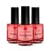 Outlet Nails 3 x nail oil with strawberry scent 15ml | Optimal care for nails and cuticles