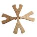 10pcs Lovely Cartoon Wood Tower Pendant Pure Natural Animal Shape Beech Wooden Handmade Cut Pattern DIY Beading Necklace Pendant (Tower 10pcs)