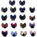Nilioyul Wide Application Bow Work Hair Clips Snood Net For Stylish And Convenient Cloth Professional Hair Plate Mesh Pocket Two Bows-blue - Buy Online on GoSupps.com