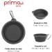 Prima Pets Collapsible Silicone Bowl for Dog & Cat + Bottle Holder - Small (1.5 Cups) - Grey - Buy Online on GoSupps.com
