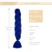 Gairyan Jumbo Braid Extensions - 60cm Ombre Synthetic Braids (Sapphire Blue) - 100g Afro Hair for Box Crochet Braids - 1 Piece - Buy Online on GoSupps.com