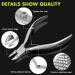 BEZOX Portable Nail Clipper - Surgical Stainless Steel Toenail Clippers for Thick Nails - Buy Online on GoSupps.com