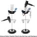 Hair Dryer Stand - Twisty Style Acrylic Holder for Hair Styling Tools | Heavy Base & Tray for Curling & Straightening | Crystal Design - Buy Online on GoSupps.com