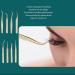 Eyelash Extension Tweezers Set - 8 Premium Stainless Steel Tools for Accurate Application | Ergonomic Design & Pearly Gold Finish - Buy Online on GoSupps.com