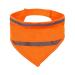 Reflecting dog hollow triangle dog tapers bibs of adjustable pet scarf for nightly walks camping hunting travel fluorescent orange l