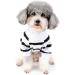 Zweitea Dog Shirts for Small Dogs | Summer Striped T-Shirts & Heart Sweatshirts | Soft Cotton Chihuahua Clothing XS - Buy Online on GoSupps.com
