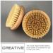 Lurrose Round Wooden Dry Brush Body Exfoliator for Bath Shower - Men and Women - Buy Online on GoSupps.com