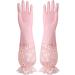 Household Cleaning Gloves | Dishwashing PVC Gloves for Cleaning Non Latex Reusable Household Gloves Fit Your Hands Well Great Kitchen Tools Pink - Buy Online on GoSupps.com
