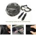 Tactics PJ Type Airsoft Fast Helmet & Foldable Half-Face Mesh Ear Muffs Mask Set - Full Face Protection Goggles OD | International Shipping - Buy Online on GoSupps.com