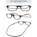 Shop Magimodac Foldable Magnetic Reading Glasses for Men & Women - Flexible Tape 3.0 Diopters Black & Gray - Buy Online on GoSupps.com