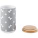 Bone Dry Ceramic Pet Collection Gray Canister - Stylish and Functional Pet Food Storage - Buy Online on GoSupps.com