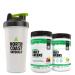 North Coast Naturals Ultimate Daily Greens | Superfood blend of superfruits land and sea greens with the addition of pre- and probiotic- 800 ml shaker cup- 2 x 270 g - Mixed Berry & Citrus + Sweet Iced Tea