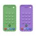 Cellphone Teether Toys for Baby Silicone Baby Teething Toys Teething Toys for Babies 3-12 Months Silicone Soft-Textured Teether Sore Gums Relief Baby Chew Toys Sensory Toys BPA Free Baby Gifts(2 Pack) A Style