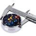 Buy Beautiful Bow Portable Metal Pill Box - 3 Compartment Travel Case for Small Pills - Round Design Hinged Fastening Black - Buy Online on GoSupps.com