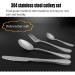 Flatware Sets Home Kitchen Silverware Set 304 Stainless Steel Flatware Set Western Tableware Set with Gift Box Dishwasher Safe (Color : 24 Piece) - Buy Online on GoSupps.com