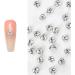 Nail Clear Nails Art White Nail Gems Nail Rhinestones Nails Art Decorations For Acrylic Nails Nails Art White Nail Crystals Gems Clear Nail Rhinestones For Wedding 8mm - Buy Online on GoSupps.com