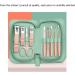 Nail Scissors Nail Scissors Set Portable Manicure Set Travel Manicure Set with Leather Bag for Men and Women Everyday use Toenail Clippers (Color : Green) - Buy Online on GoSupps.com