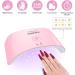 Poly Nail Gel Kit with Lamp - Nail Builder Extension Set for DIY Manicure - 10 Pink Nude Colors - Buy Online on GoSupps.com