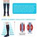 ACWOO Compression Socks 3 Pairs - Colorful Breathable Long Tube Non-Slip Flight & Running Socks - L-XL Multi-color - for Women & Men - Sports, Pregnancy, Nurses & Travel - Buy Online on GoSupps.com