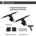 ANTWHEEL Sidewinder II Black Skateboard Trucks - Double Kingpin Set (2), 9.3 Hanger, 12 Axle - Free Hardware | Longboard/Skateboard/Surf Skateboard - Buy Online on GoSupps.com
