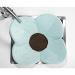 Blooming Bath Poppy Baby Bath Pad - Plush Minky Flower Sink Bath Cushion - Seafoam/Brown - Buy Online on GoSupps.com