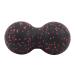 Peanut Massage Ball Double Lacrosse Trigger Point Massage Myofascial Release Duo Ball Black Red
