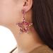 Shop Kercisbeauty Colorful Rhinestones Beads Star Pendant Dangle Earrings - Bohemian Fashion Jewelry for Women & Girls | Unique Pink Accessories - Buy Online on GoSupps.com