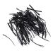 Lurrose 100pcs Black U Shape Stainless Steel Hair Pins for Bun Updo