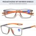 Lanomi Self-Tinting Sunshine Blue Light Filter Sunglasses for Men & Women - UV400 Photochromic Reading Glasses +1.0 to +4.0 - Flexible Gray Frame with Orange Arms - Buy Online on GoSupps.com