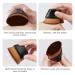 Auauy 2 PC Flat Foundation Brush Set - Seamless Liquid Makeup Brushes with Groove Design - Black & Rose - Portable & Stylish - Buy Online on GoSupps.com