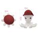 M mbella 8121 Teething Ring - Silicone Octopus in Fireplace Red | Safe Soft & Soothing for Babies - Shop Internationally! - Buy Online on GoSupps.com