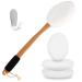 Lotion Applicator for Back | 17" Long Handle Back Lotion Applicator | Easy Reach Self Application for Body Cream, Self Tanning, Pain Relief Gels & Medical Ointments | Includes 4 Textured Pads