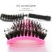2-Piece Wild Boar Bristle Hair Brush Set - Black & Pink Frizz Control Oil Distribution No Snagging Brush - Buy Online on GoSupps.com