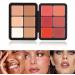 12 Colors Concealer Palette Cream Blush Palette Highlighter Blush Powder Makeup 2-In-1 Face Cosmetics Cream Foundation Palette Long-Wearing Full Coverage Makeup For Flawless Skin (B) - Buy Online on GoSupps.com
