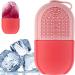 Ice Roller Skin Beauty Ice Facial Roller Portable Silicone Skin Care Face Ice Mold Reusable Multifunctional Brighten Lubricate Remove Fine Lines Facial Treatment for Face Eyes Neck .(Pink)