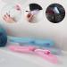 kwmobile 3x Plastic Toothbrush Case - Ventilated Design in Pink Violet & Light Blue - 20.5 x 3 x 2 cm - Ideal for Travel & International Shipping - Buy Online on GoSupps.com