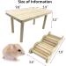 CooShou Small Pet Wooden Platform Stand - Rodent Table Climbing Ladder Chew Toy for Hamster Gerbil Mice Parrot Bird - Buy Online on GoSupps.com
