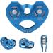 Alomejor 25KN Aluminum Alloy Climbing Pulley Block - Anti Skid Plates for Rescue - Durable Blue Pulley for Outdoor Adventures - Buy Online on GoSupps.com