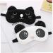 FOMIYES Funny Cat Eye Masks - 3 Pcs Cartoon Sleep Blindfolds for Adults | Panda Design Ideal for Sleep & Travel - Buy Online on GoSupps.com