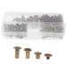STOBOK 1 Box Double-Sided Rivet Buckle Leather Repair Studs Belt Rivets Leather Rivets Suitcase Five Colors